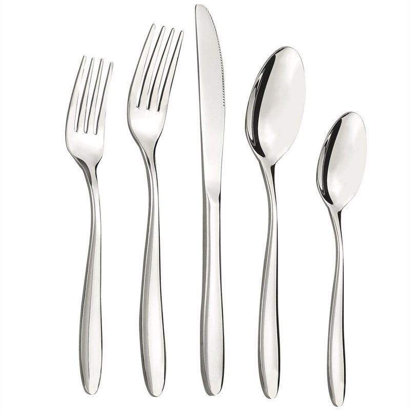 Ramddy 18/10 Stainless Steel Flatware Set for 12, Silverware Set - Image 1